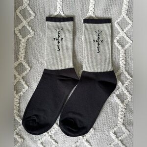 Travis Scott Cactus Jack Grey and Black Socks Unisex Brand New One Size
